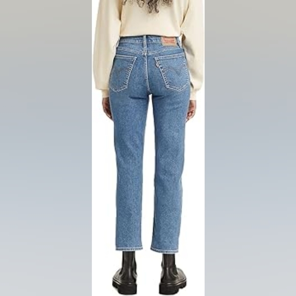 Levi's Women's Wedgie High Rise Straight Jeans Love In The Mist - Medium - Picture 2 of 5